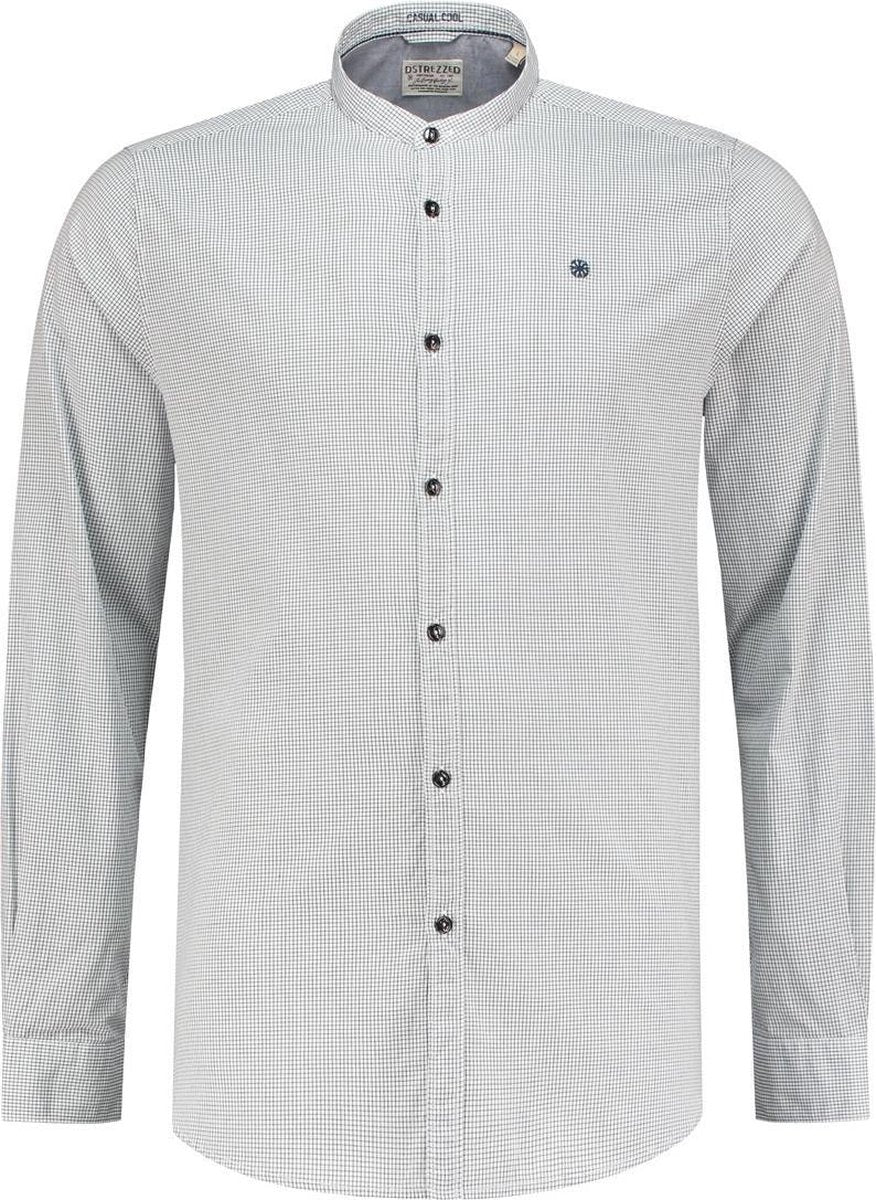 Dstrezzed Overhemd Chambray Wit/Navy Blauw (303150 - 101)