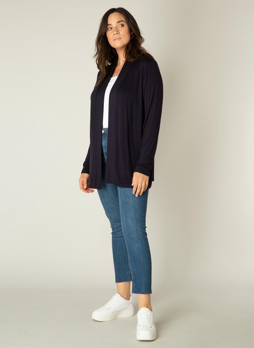BASE LEVEL CURVY Ayla Vest - Dark Blue - maat 1(48)
