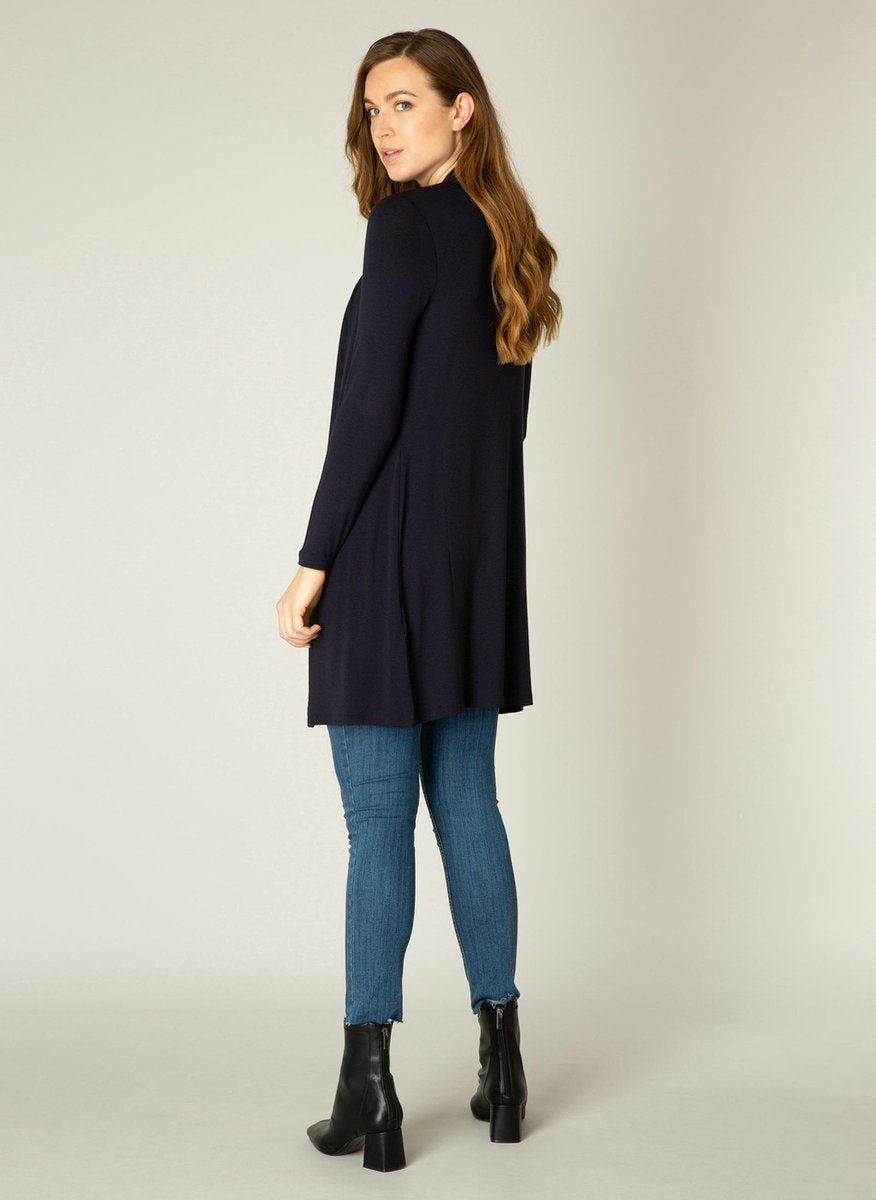 BASE LEVEL Yayla Long Vest - Dark Blue - maat 42