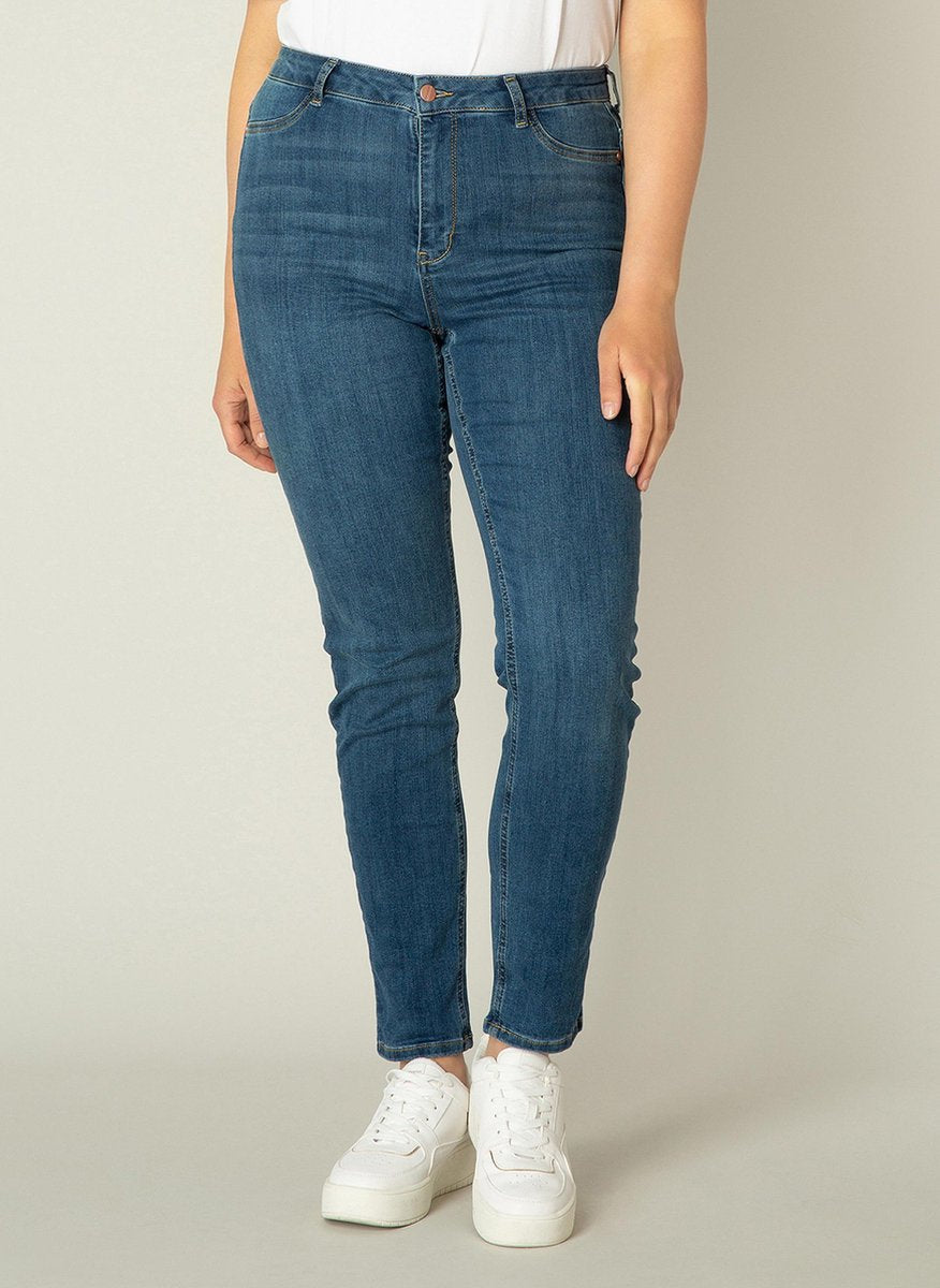 BASE LEVEL CURVY Faya Jeans - Mid Blue - maat 0(46)