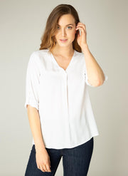 BASE LEVEL Yill Blouse - White - maat 36
