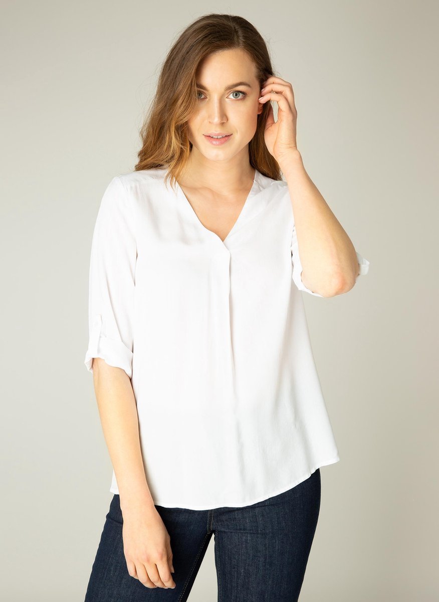 BASE LEVEL Yill Blouse - White - maat 36