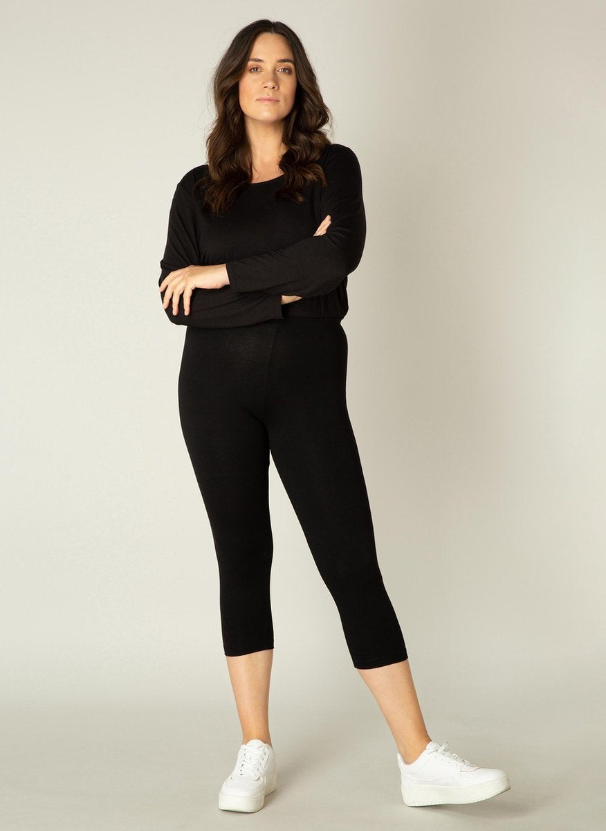 BASE LEVEL CURVY Audrey Legging - Black - maat 3(52)