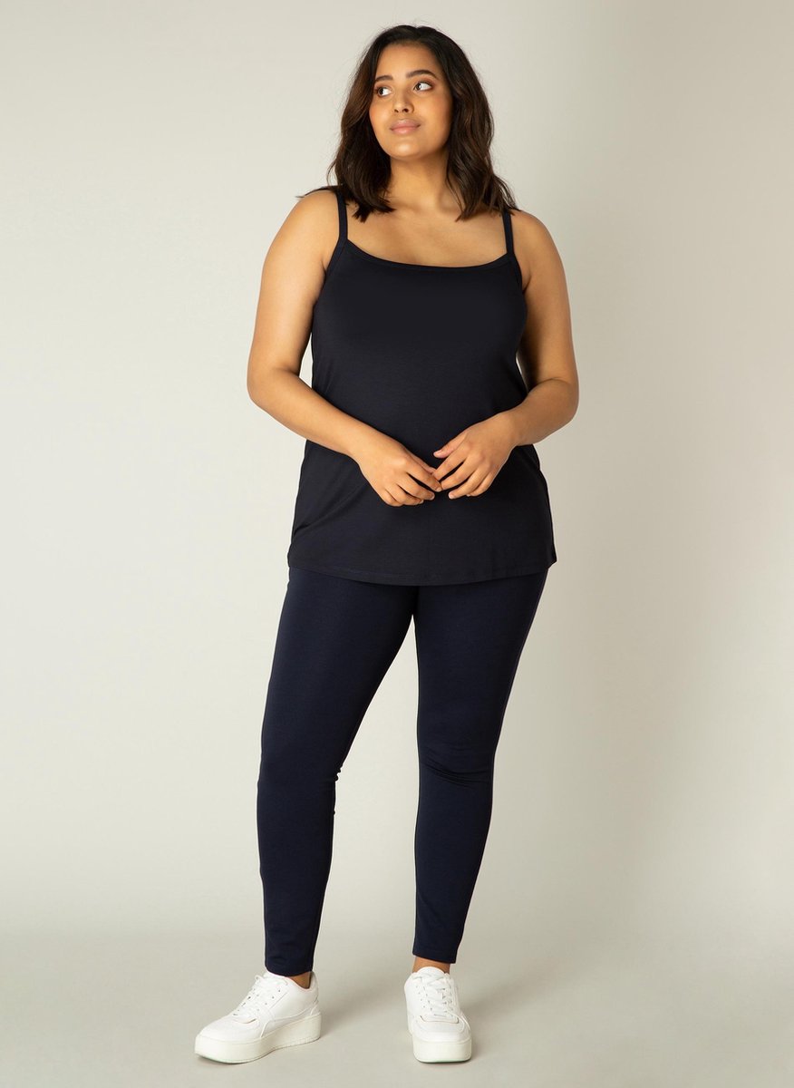 BASE LEVEL CURVY Alexa Top - Dark Blue - maat 5(58/60)