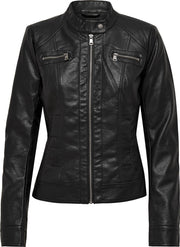 Only Bandit Faux Leather Dames Jas - Maat L (40)