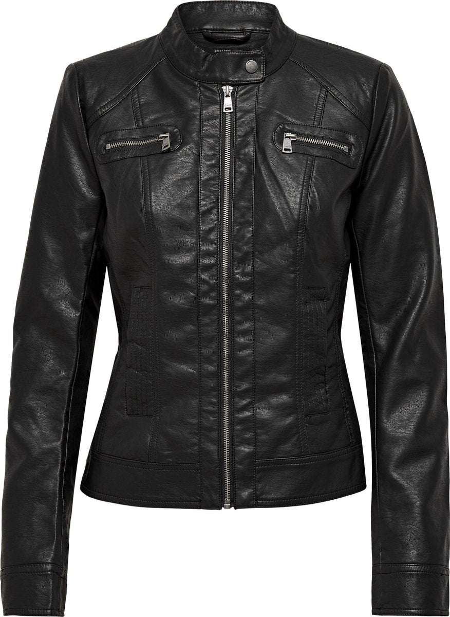 Only Bandit Faux Leather Dames Jas - Maat L (40)