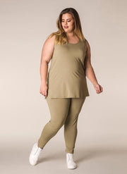YESTA Alicia Top - Khaki - maat 3(52)