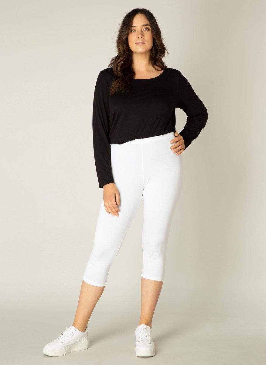BASE LEVEL CURVY Audrey Legging - White - maat 2(50)