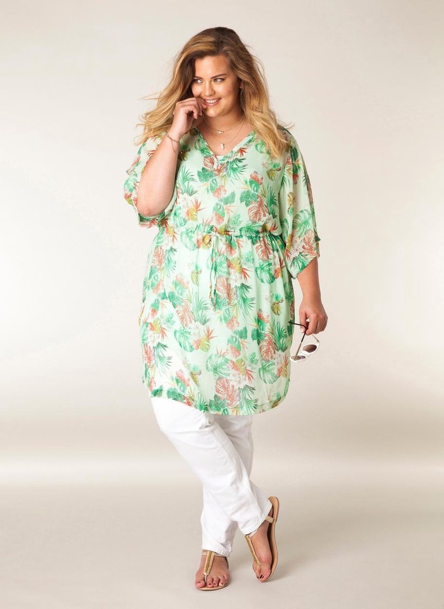 YESTA Joya Essential Broek - White - maat 4(54/56)