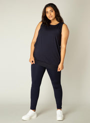 BASE LEVEL CURVY Yasmina Top - Dark Blue - maat 3(52)