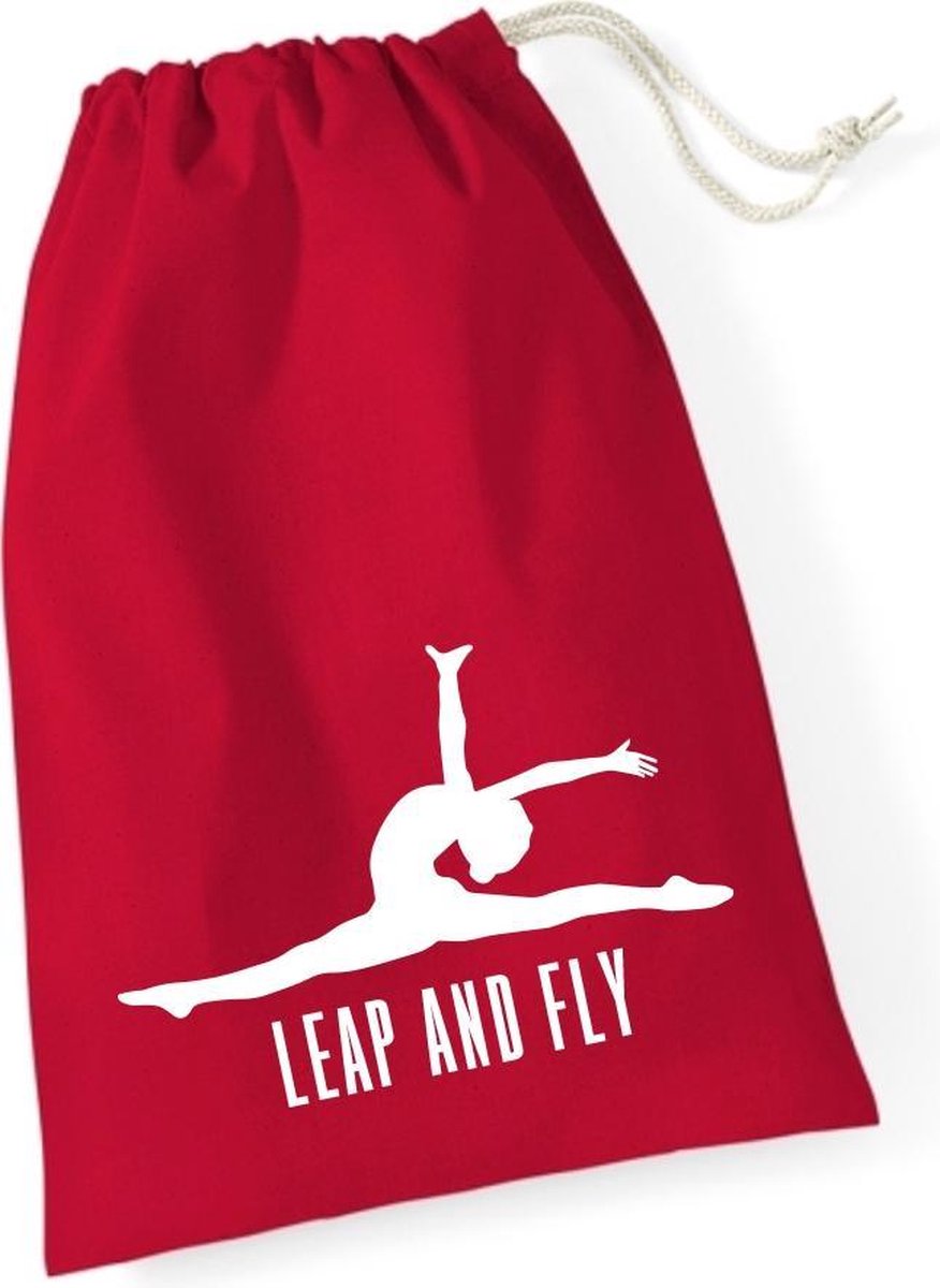 Sparkle&Dream Leertjes/Lusjes Tasje 'Leap and Fly' Rood