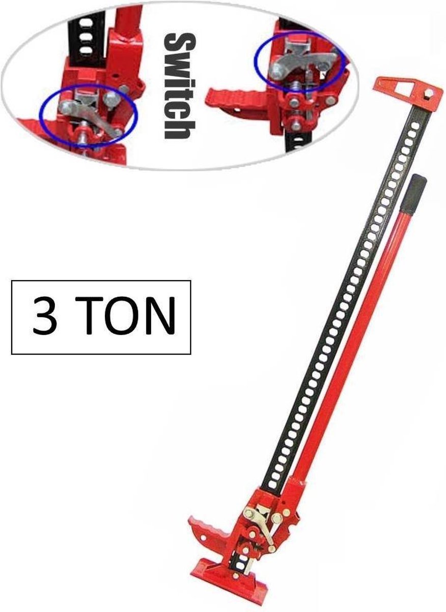 Boerenkrik / handkrik / Dommekracht / kelderwinch 3 ton 48 inch