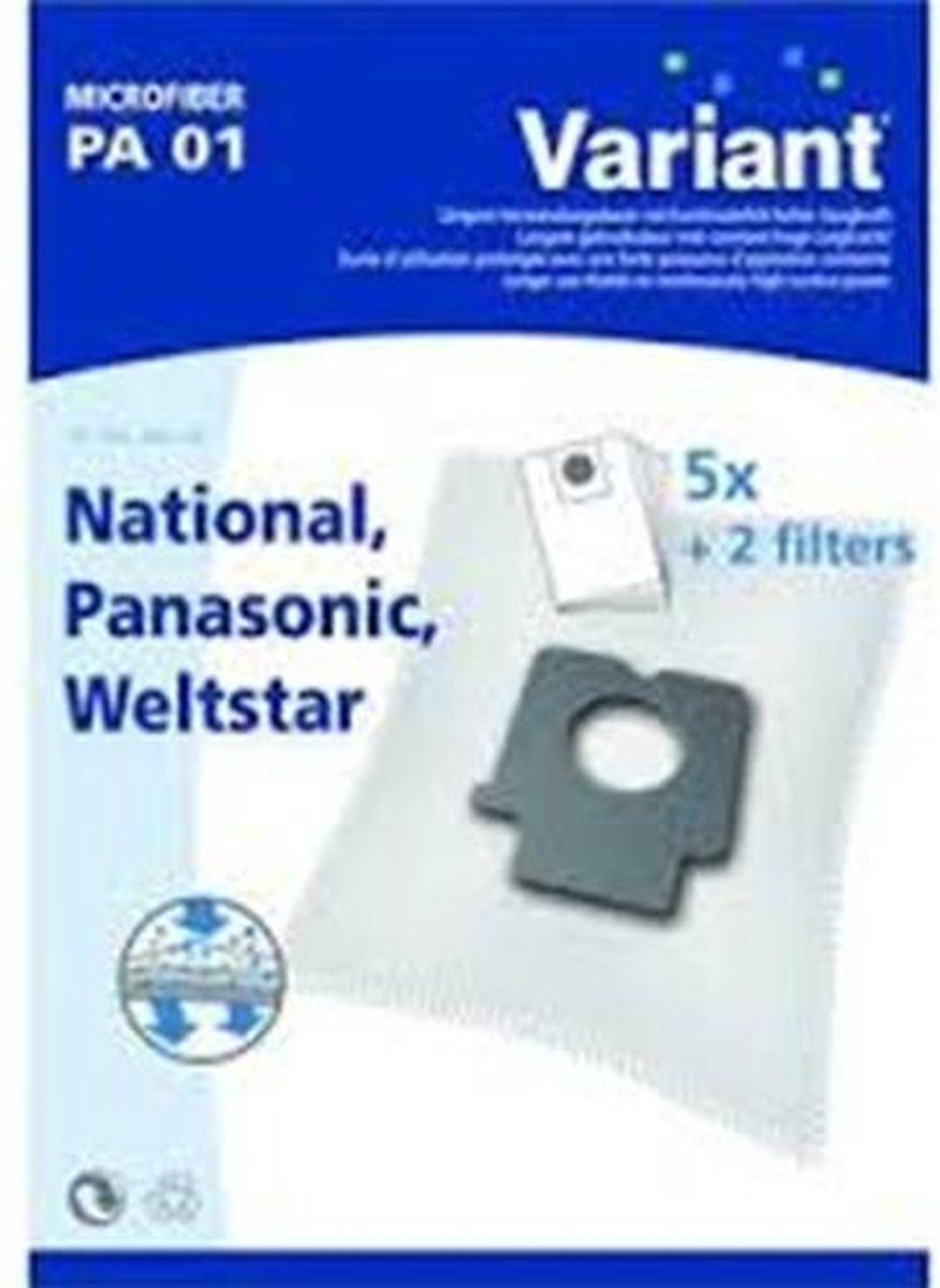 Stofzuigerzakken National Panasonic Welstar