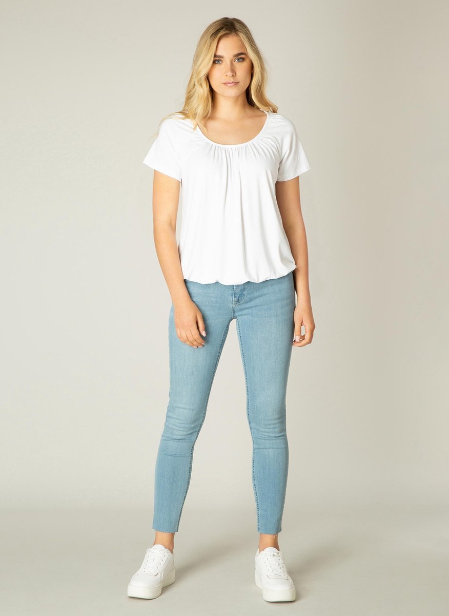 BASE LEVEL Yona Jersey Shirt - White - maat 46