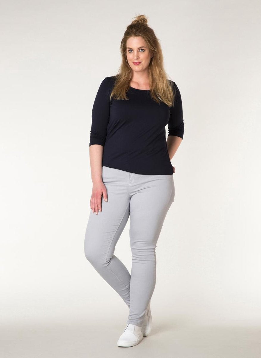 YESTA Mella Broek - Grey Mist - maat 3(52)