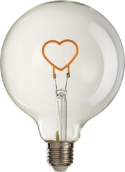 J-Line Ledlamp In Doos Hartje Glas Geel/Transparant E27