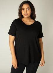 BASE LEVEL CURVY Alba Shirt - Black - maat 2(50)