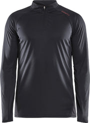 Craft Eaze Ls Half Zip Tee Heren Sportshirt - Zwart - XXL
