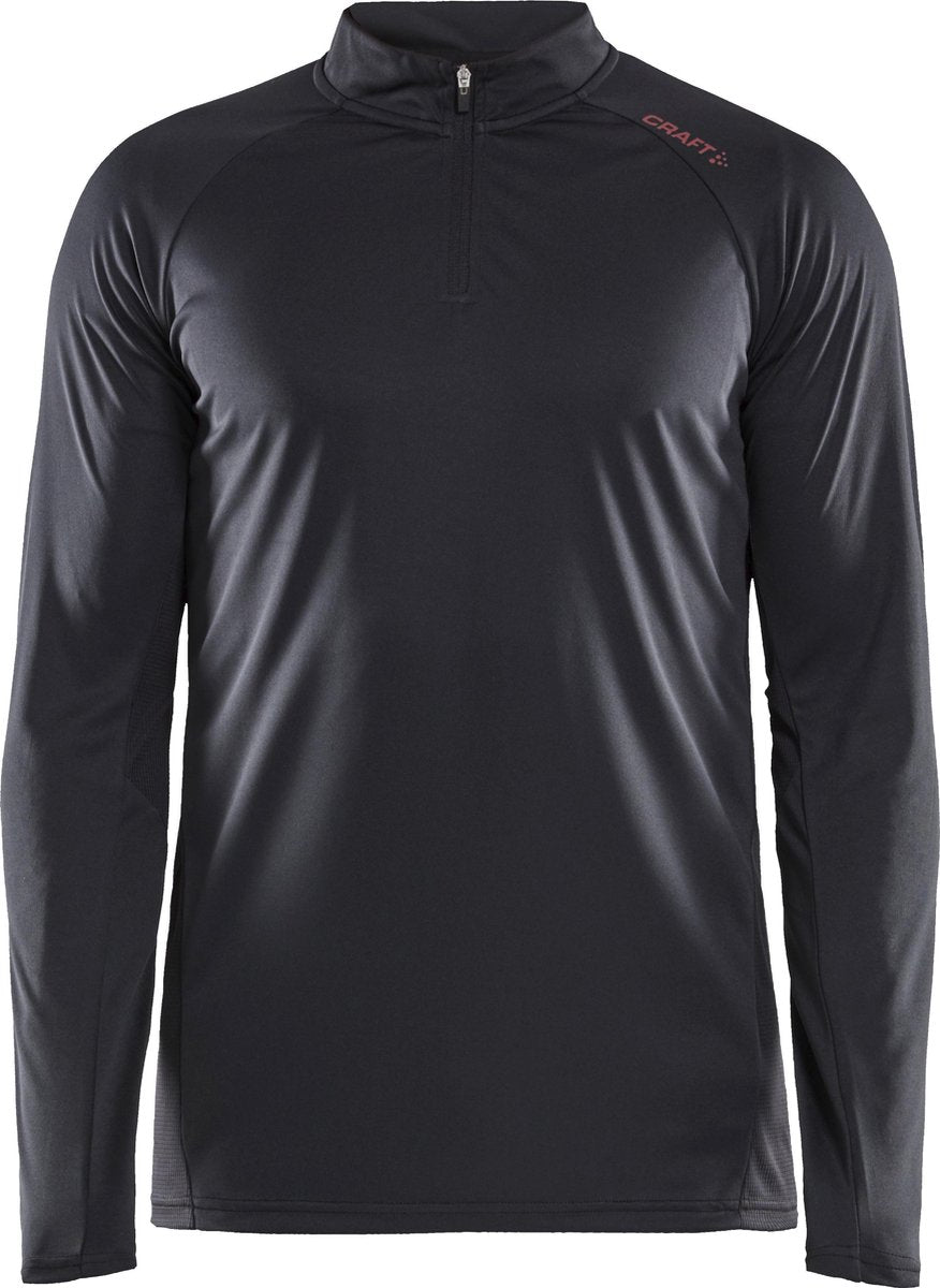 Craft Eaze Ls Half Zip Tee Heren Sportshirt - Zwart - XXL