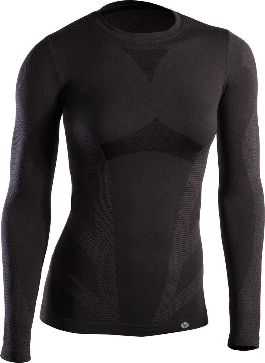 Iron-ic Thermoshirt Long Dames Polyamide Zwart Maat S/m
