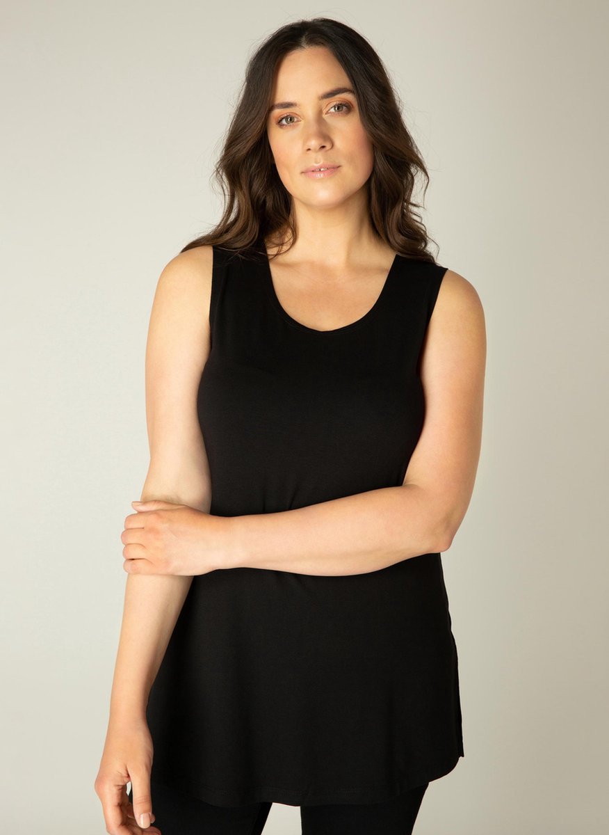 BASE LEVEL CURVY Alicia Top - Black - maat X-0(44)