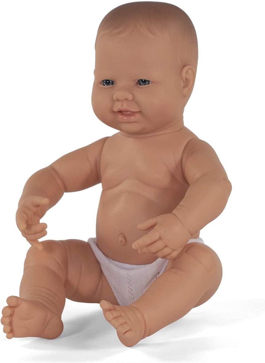 Miniland - Baby jongenspop - 40 cm - Voor kinderen vanaf 1 jaar