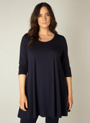 BASE LEVEL CURVY Aria Tuniek - Dark Blue - maat X-0(44)