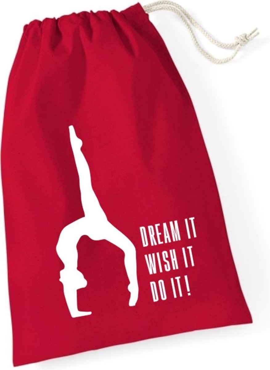 Sparkle&Drem Leertjes/Lusjes Tasje 'Dream It' Rood