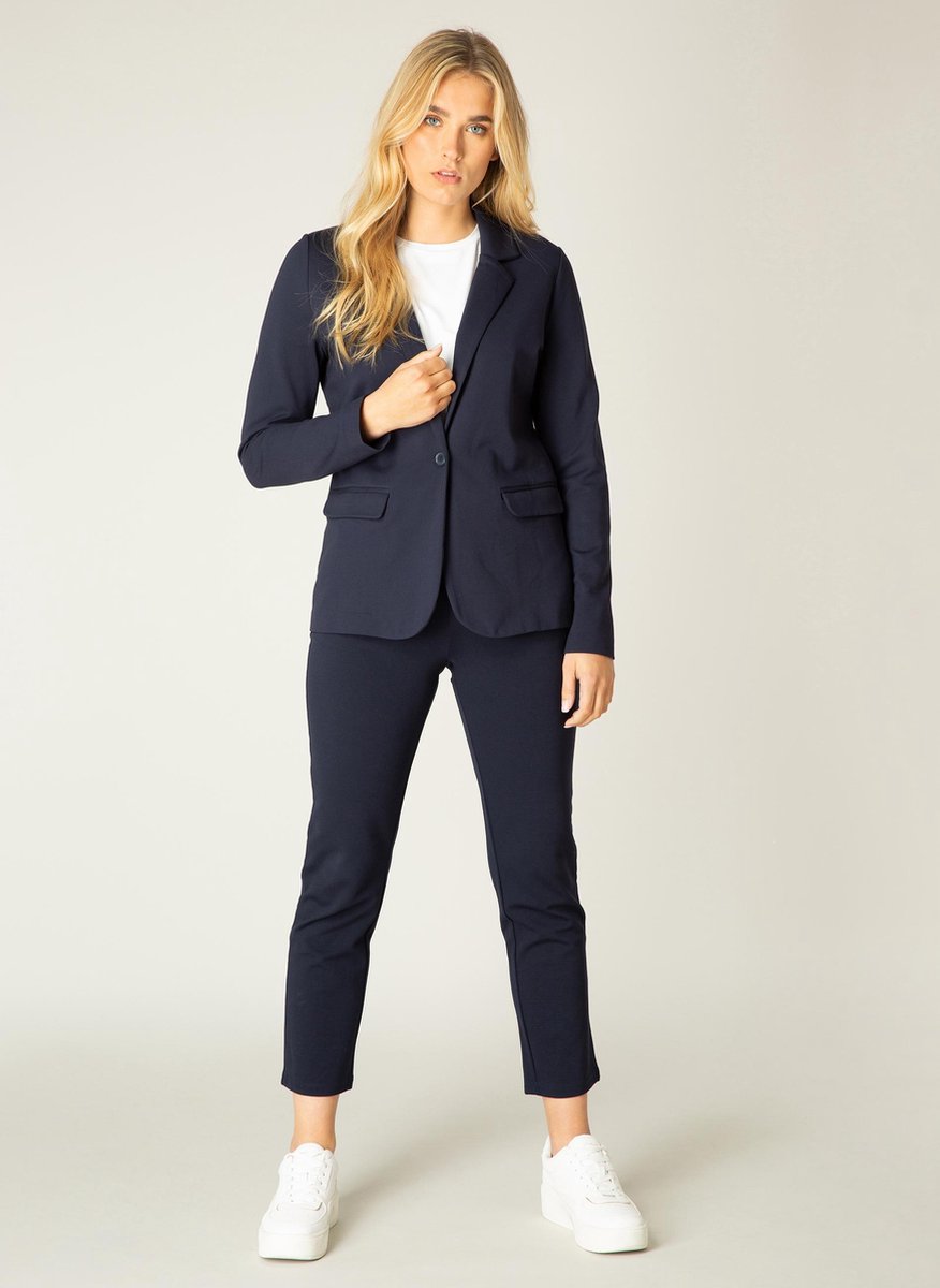 BASE LEVEL Yolie Blazer - Dark Blue - maat 48