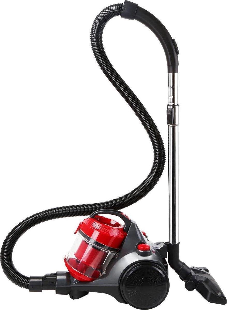 Stofzuiger - Aigi Tinko - Zonder Zak - 1.8 Liter - 700 Watt - HEPA 10 Filter - Rood - BES LED