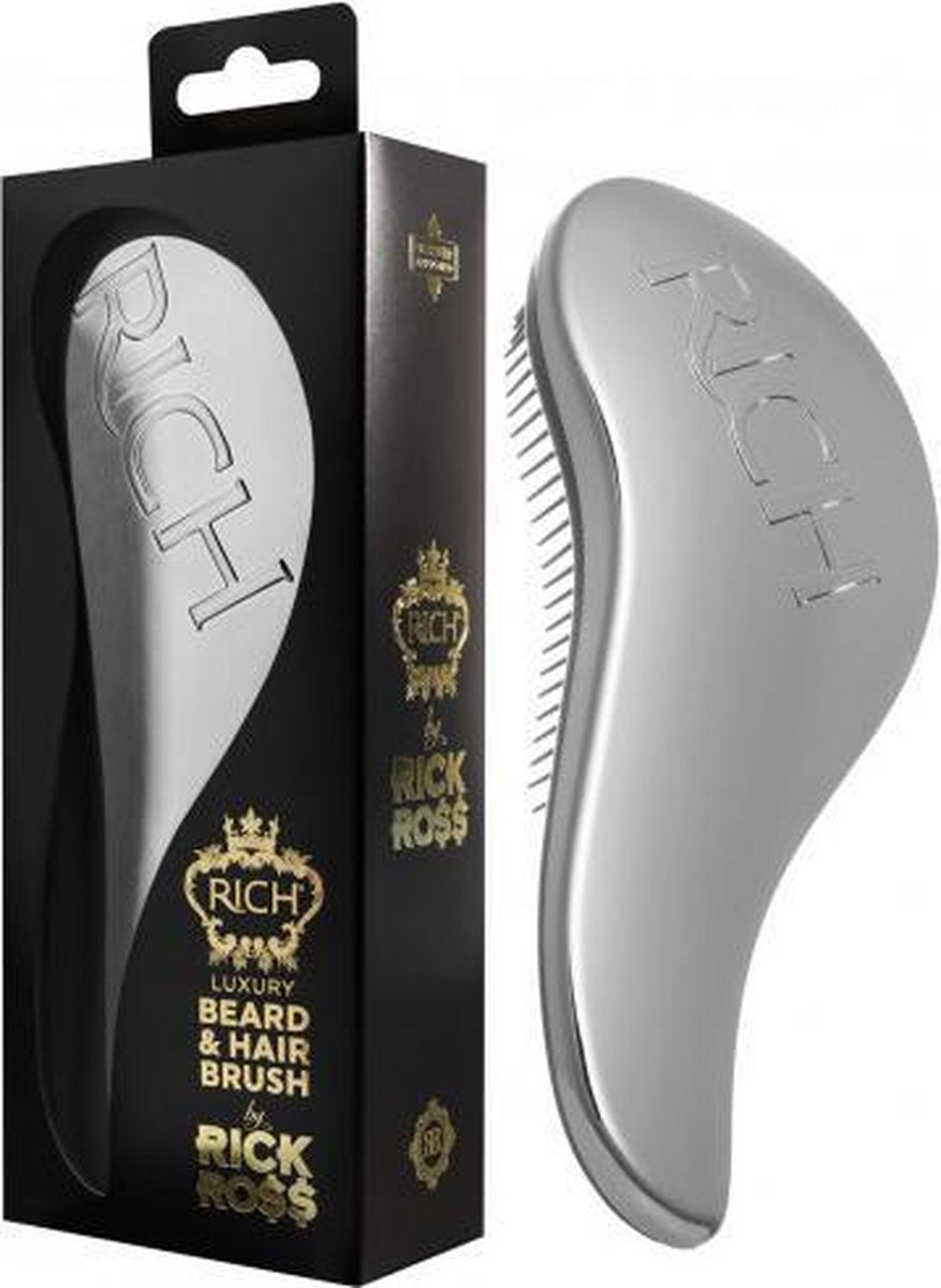 RICH by Rick Ross Luxury Baard en haar kam SILVER