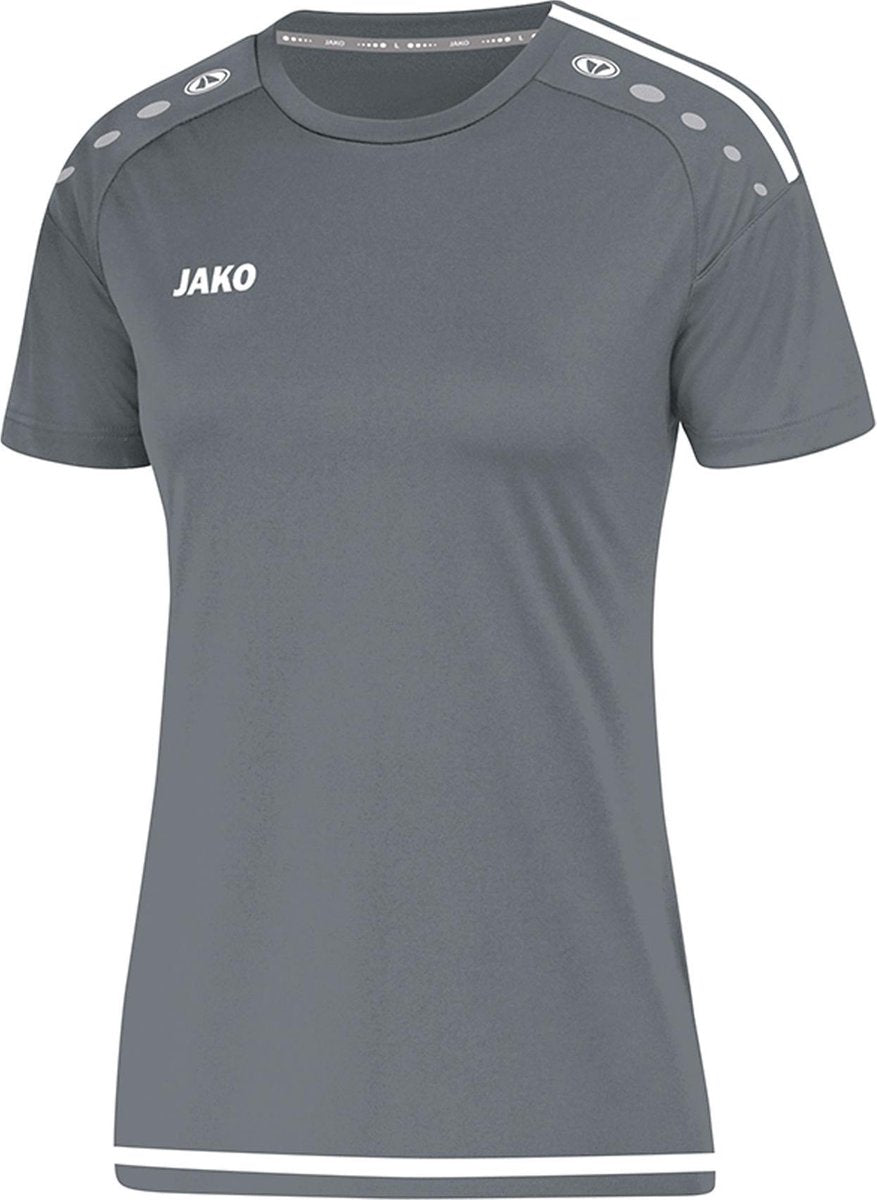 Jako Striker 2.0 SS  Sportshirt - Maat 40  - Vrouwen - grijs/wit