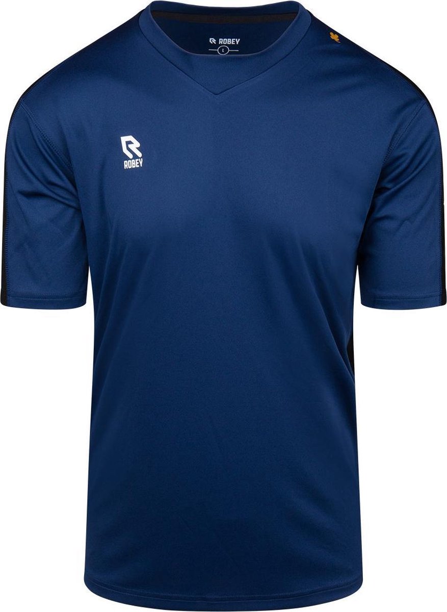 Robey Performance Shirt voetbalshirt kinderen korte mouwen (maat 152) - Navy/Black