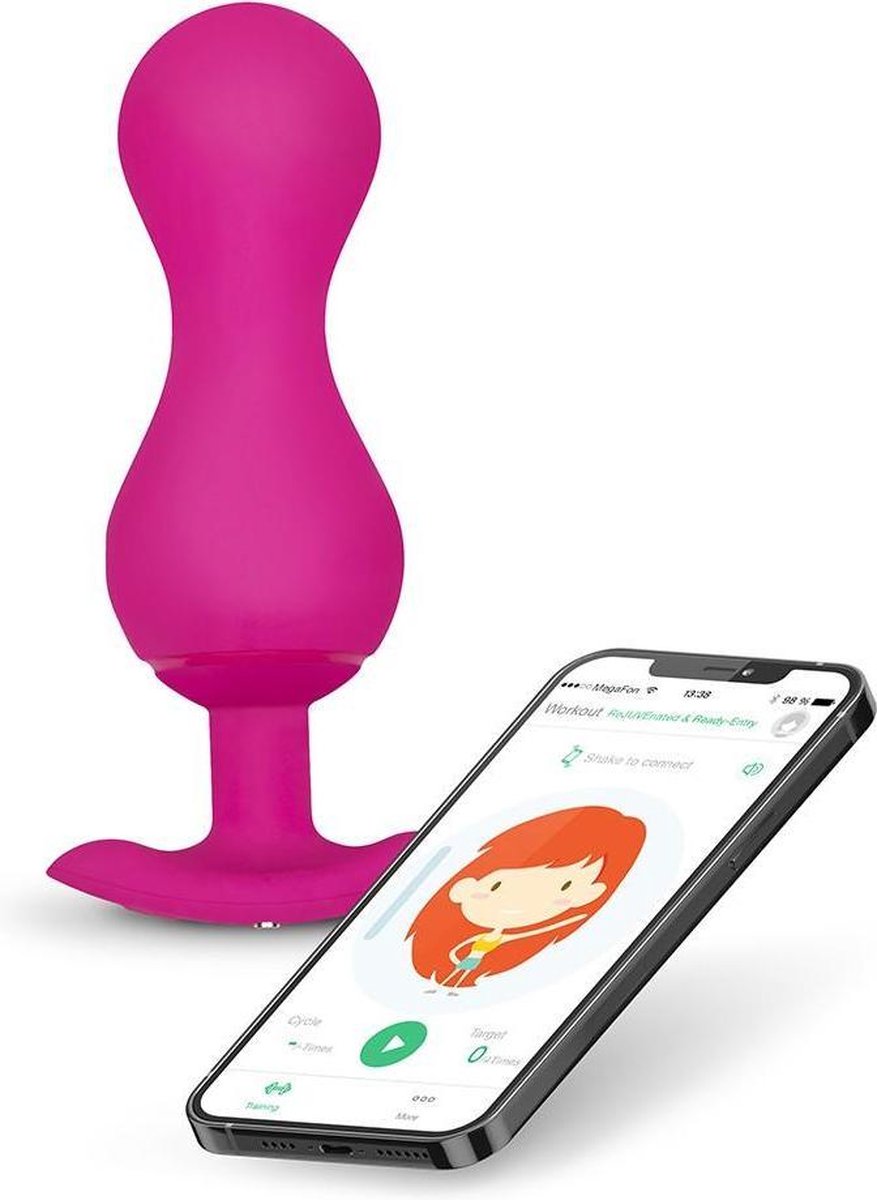 G-Vibe G-balls 3 Vibrerende Vaginale Balletjes met App Control - roze