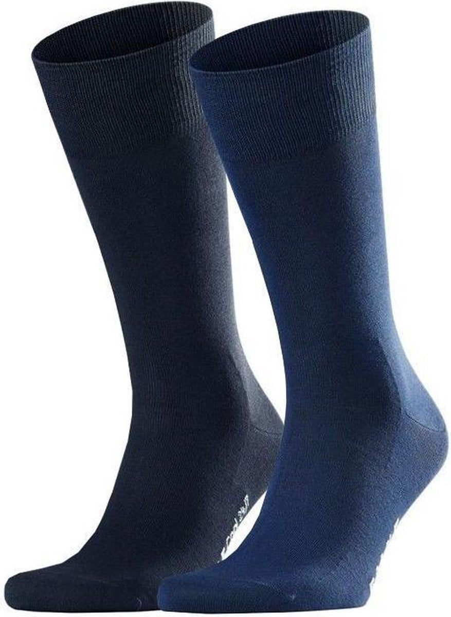 FALKE - herensokken cool 24/7 2-pack blauw - 45-46