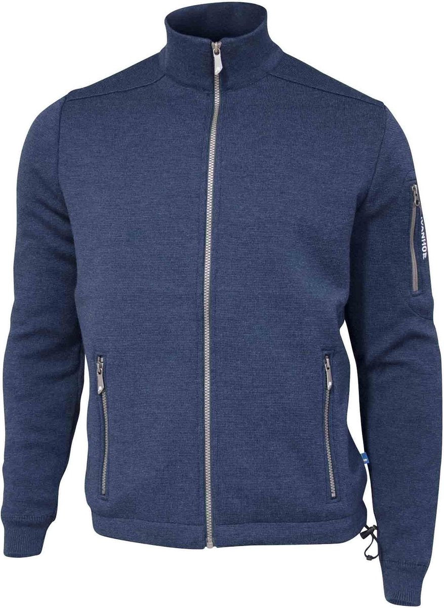 Ivanhoe Windjack Assar Heren Merinowol Blauw Maat S