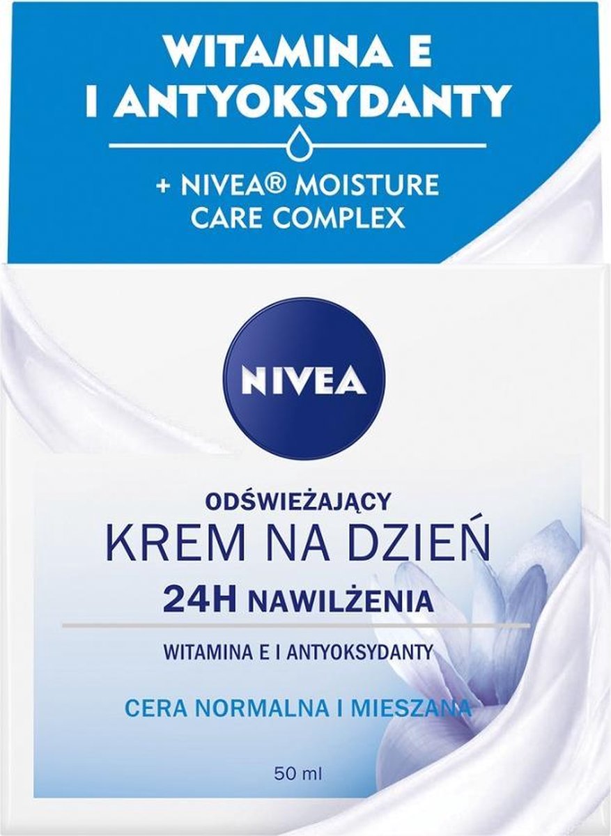 Nivea 24H - Moisturizing Refreshing Cream On Day Complexion Normal And Mixed 50Ml