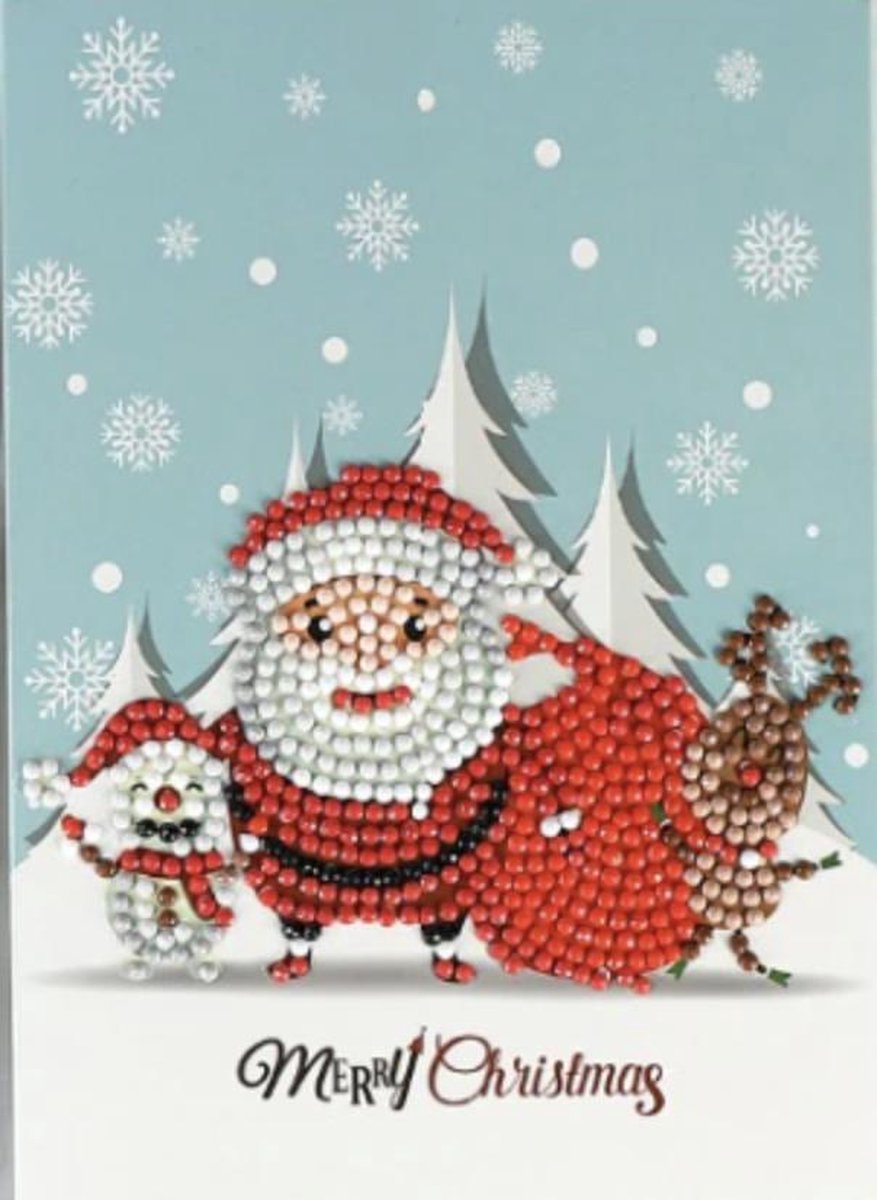 Diamond Painting kaart Merry Christmas