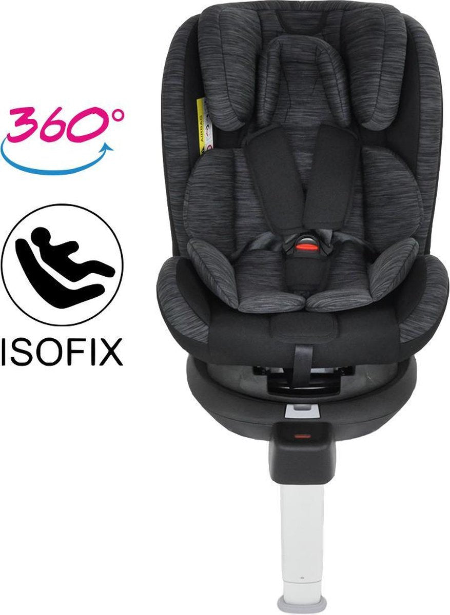 Autostoel David Pro 0-1-2-3 Isofix 360° Rotation Black/Grey