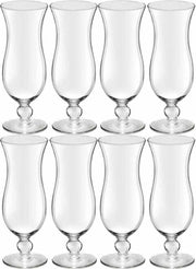 8x Cocktailglazen transparant 440 ml Hawai serie - 44 cl - Cocktail glazen - Cocktails drinken - Cocktailglazen van glas