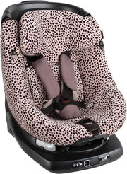 Ukje Maxi Cosi AxissFix Hoes - Perfecte pasvorm - Roze Zwarte Stip