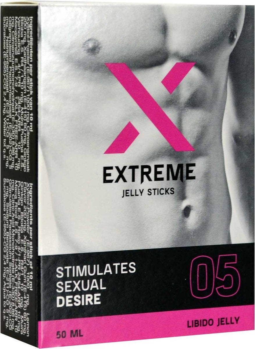 Extreme Jelly Sticks - Libidostimulerend middel - Stimuleert het seksueel verlangen en heeft een gunstige invloed op de vruchtbaarheid