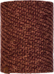 Buff Knitted & Polar Nekwarmer - Roestbruin - One Size