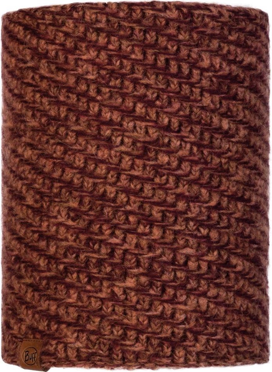 Buff Knitted & Polar Nekwarmer - Roestbruin - One Size