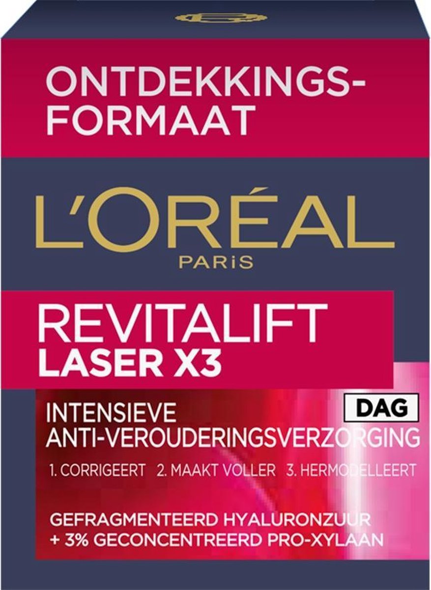L'Oréal Paris Revitalift Laser X3 Dagcrème - 15 ml - Ontdekkingsformaat