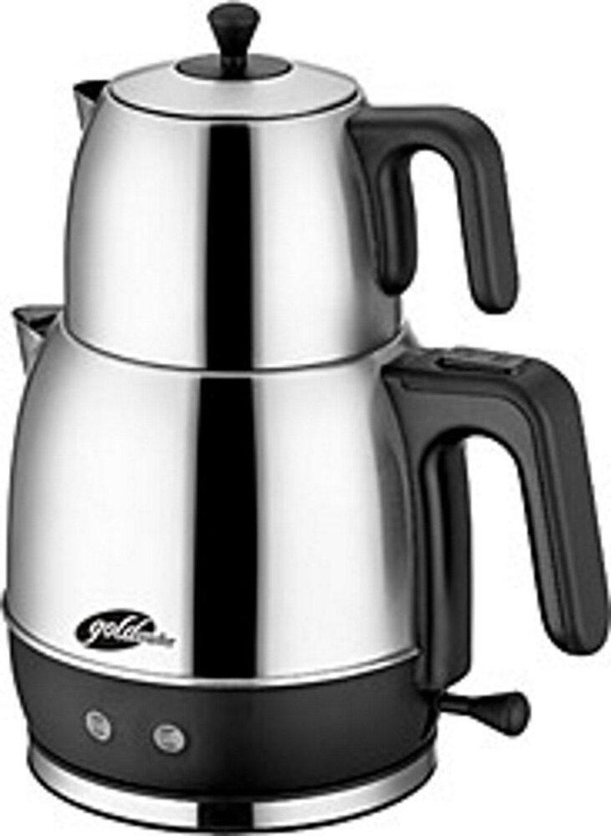 Goldmaster GM7320-Elektrische Turkse Theepot-Filter-Warmhoudend-2200W