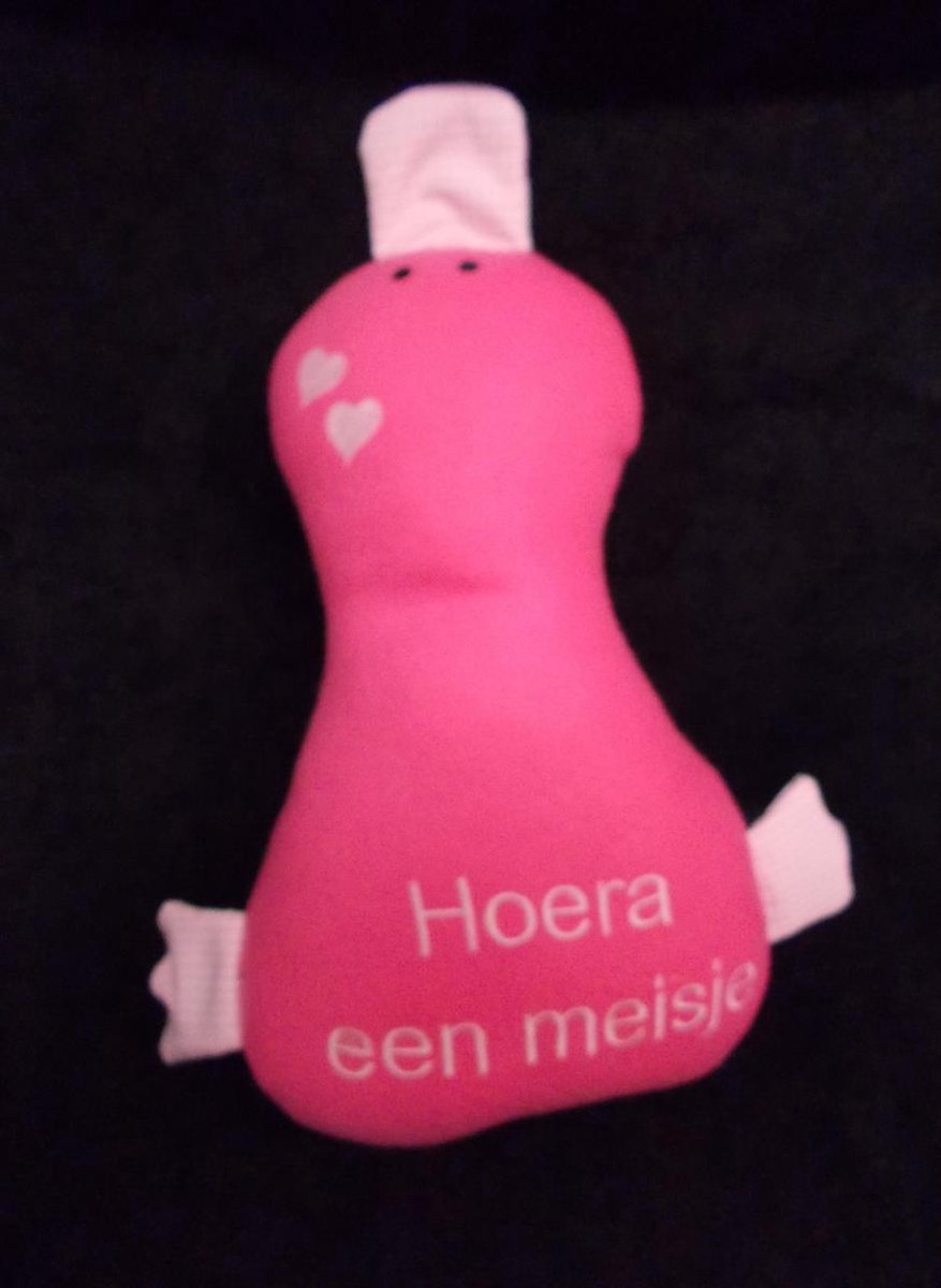 Knuffel  Groot Eend XXL Roos