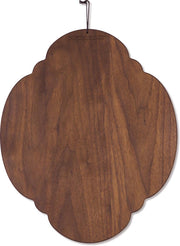 Dutchdeluxes - Ontbijtplank / Snijplank Ovaal - Massief Walnotenhout - 32 x 26