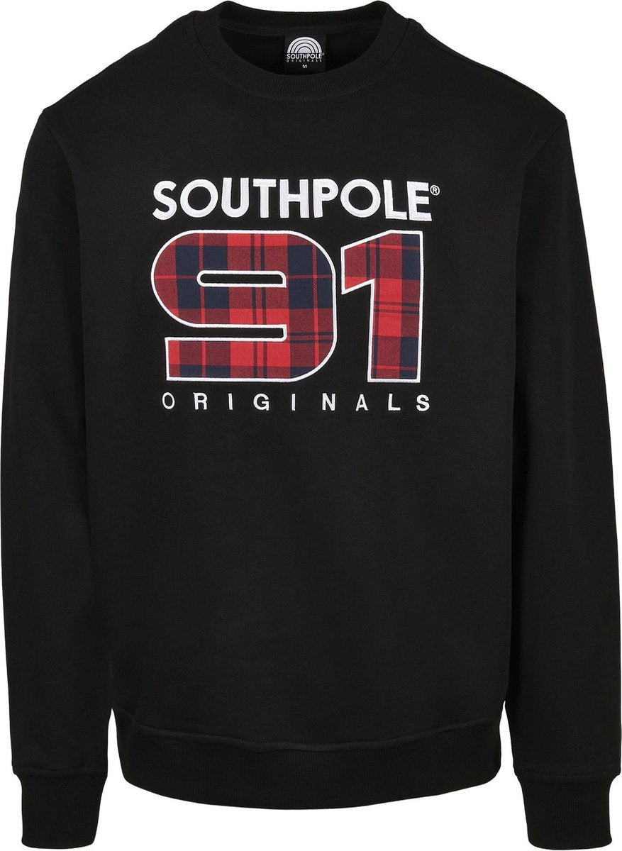 Heren Crewneck Sweater Southpole Check Crew