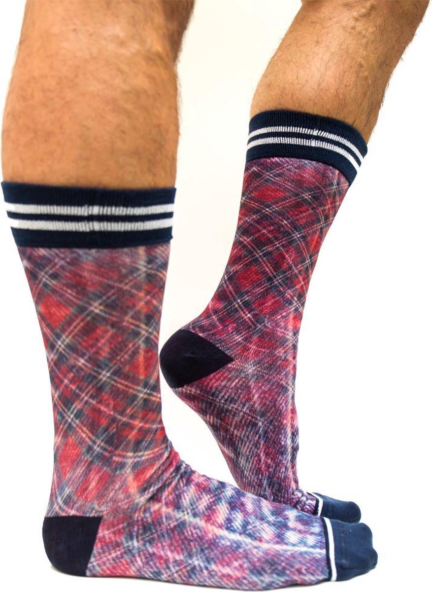 Sock My Check - Herensok – Katoen – geprinte sok 39/42